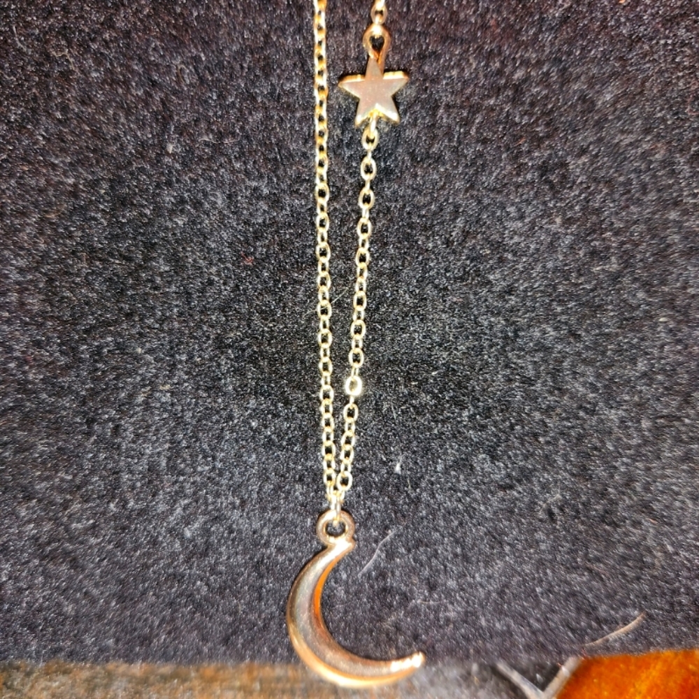 Beautiful moon & star necklace